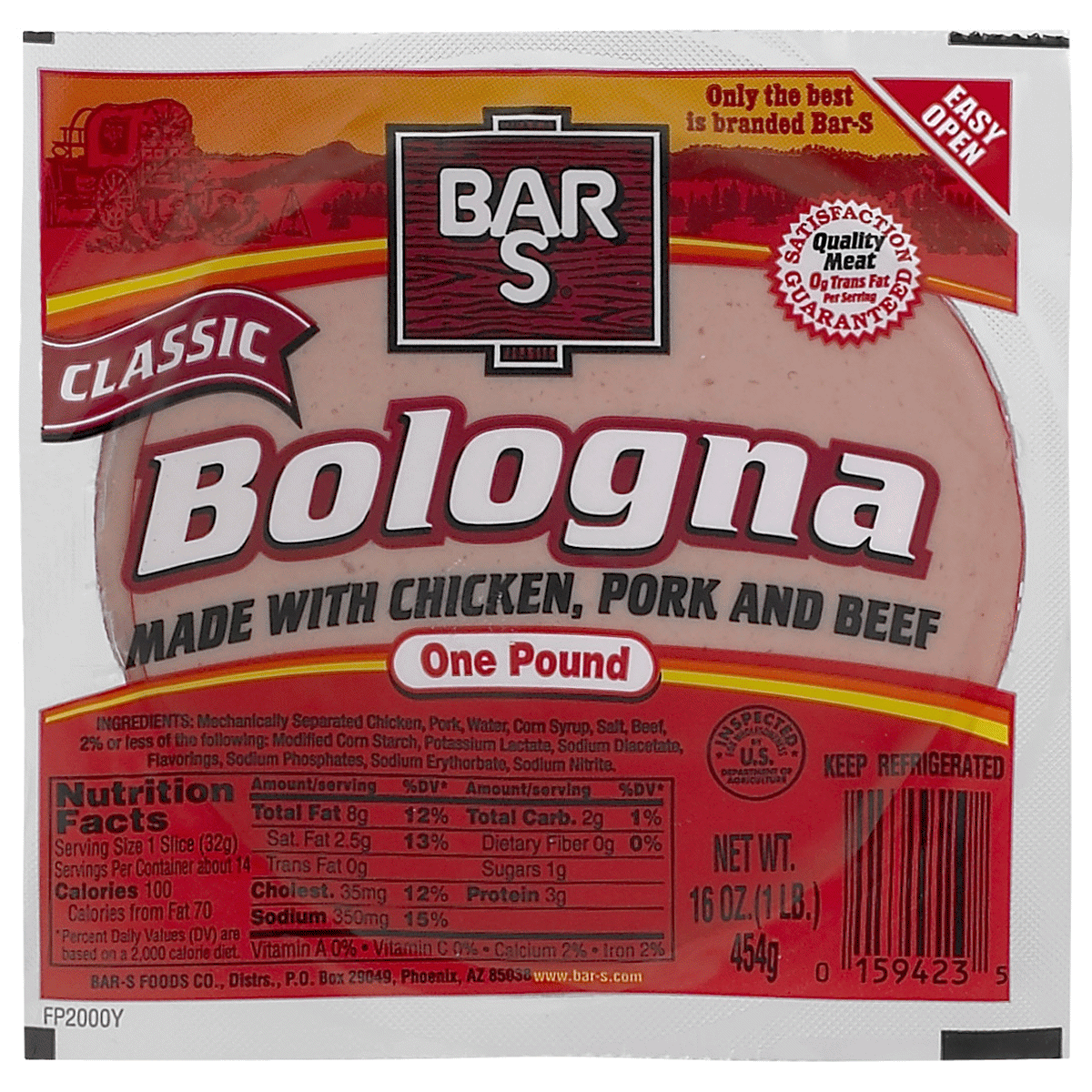 BARS BOLOGNA Ellis Hometown Foods